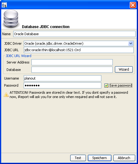 Database konfigurieren