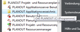 Open the Planout application directory