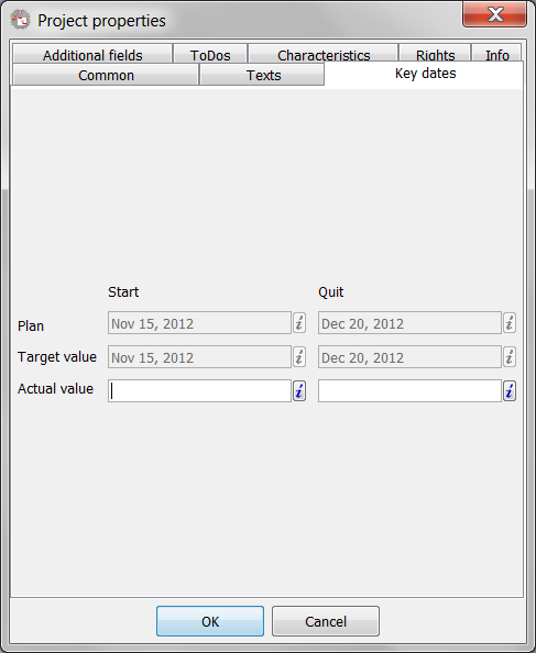 The section basic dates