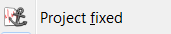 Fixierung des Projektes setzen oder aufheben
