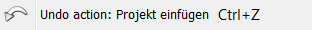 Die letzte Aktion rückgängig machen