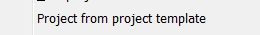 Ein neues Projekt einfügen, dass aus einer Projektvorlage erstellt wurde