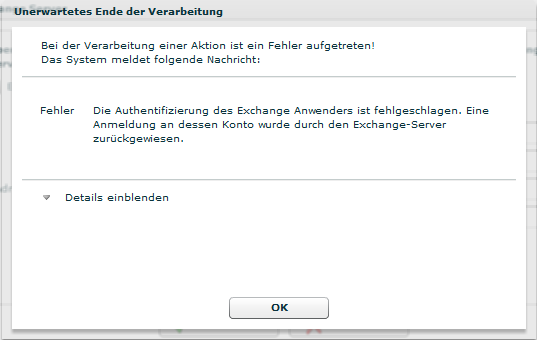 Falscher Anwender